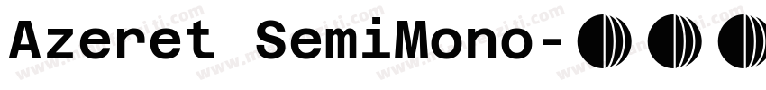 Azeret SemiMono字体转换